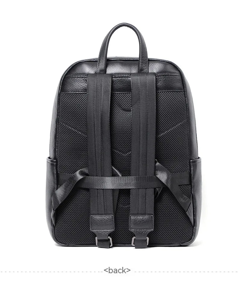 Premium Genuine Leather Men's Travel Backpack