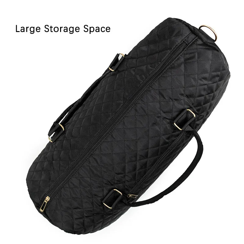 Women's Quilted Travel Bag & Toiletry Set
