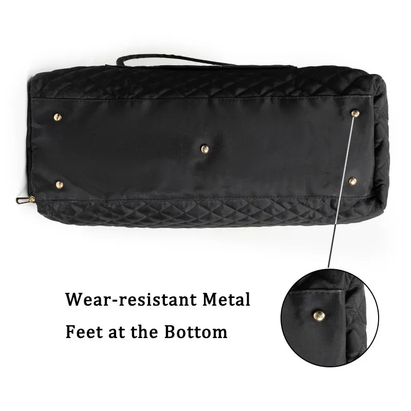 Women's Quilted Travel Bag & Toiletry Set