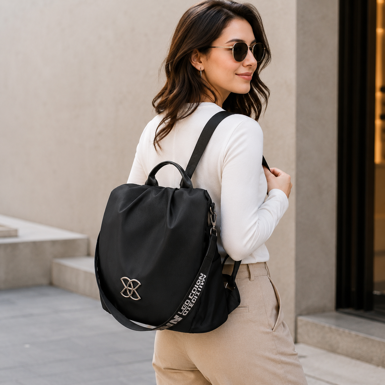 Women's PU Leather Travel Backpack