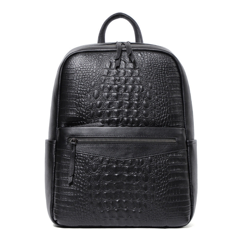 Premium Genuine Leather Men's Travel Backpack
