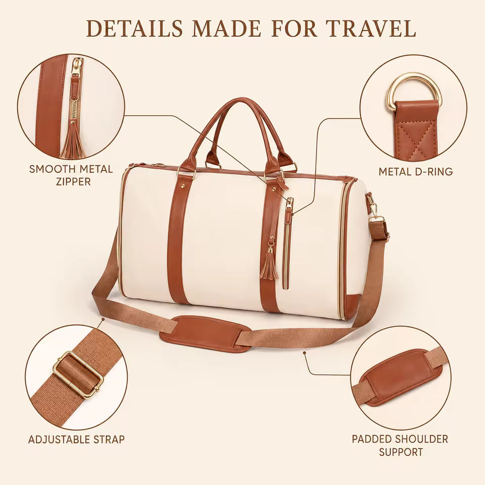 2 in 1 Convertible Garment Duffel Bag