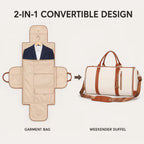 2 in 1 Convertible Garment Duffel Bag