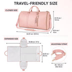2 in 1 Convertible Garment Duffel Bag
