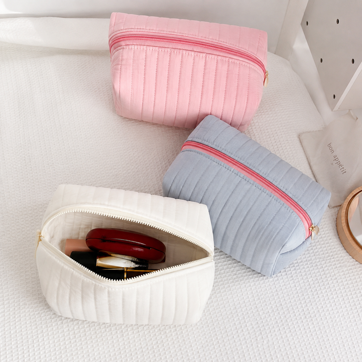 Plush Travel Makeup Pouch